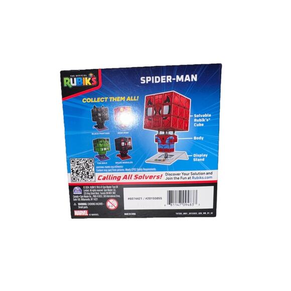 BRAND NEW Rubiks Cube Cubers 3X3 Spider-Man in Box Marvel Spin Master - Picture 3 of 7
